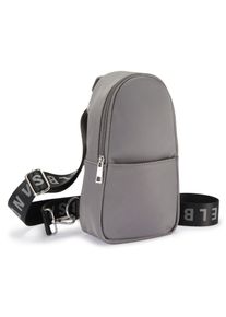 ELBSAND Damen Umhängetasche "kleiner Rucksack", grau, Textil, unifarben, Taschen, Crossbody Bag, Handtasche, Schultertasche, Mini Bag VEGAN