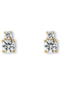 ONE ELEMENT Damen Paar Ohrhänger "Zirkonia Ohrringe Ohrstecker aus 333 Gelbgold", Damen,mit Zirkonia, Gelbgold 333-Gold, gold, Gelbgold 333, Gold,