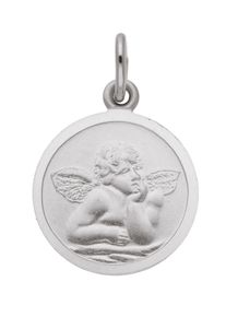 Adelia´s ADELIA ́S Damen Ketten-Anhänger "585 Weißgold Anhänger Amor Ø 12 mm", Gold, silber, Gold, Schmuckanhänger, Weißgoldschmuck für Damen