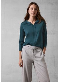 Cecil Damen 3/4-Arm-Shirt, grün, casual, Gr. XXL, unifarben, Stoff, Web, 50% Modal, 50% Baumwolle, Shirts, im Tunika-Style