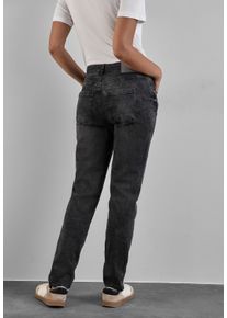 Street One Damen Comfort-fit-Jeans, grau, casual, Gr. 24, unifarben, Jeans, 89% Baumwolle, 8% Polyester, 3% Elasthan, Jeans, softer Materialmix