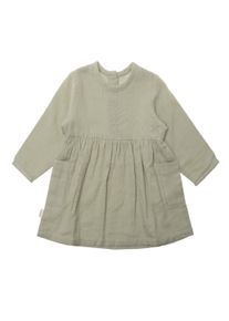 Liliput Mädchen Sommerkleid "Musselin Kleid", grau, casual, Gr. 62, unifarben, 100% Baumwolle, Kleider, mit praktischen Taschen