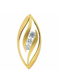 Adelia´s ADELIA ́S Damen Ketten-Anhänger "585 Gold Anhänger", mit Zirkonia, Gold, gold, Gold, Schmuckanhänger, mit Zirkonia Goldschmuck für Damen