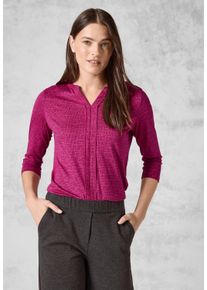 Cecil Damen Tunikashirt, pink, casual, Gr. XXL, bedruckt, Web, Stoff, 50% Modal, 50% Baumwolle, Shirts, mit Rundhalsausschnitt