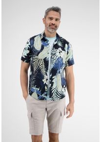 Lerros Herren Kurzarmhemd "Lerros Halbarmhemd *Hawaii*", blau, Gr. S, 100% Baumwolle, Hemden