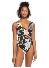 Roxy Damen Badeanzug "Hibiscus Wave", bunt, Gr. XS, 87% Nylon, 13% Elasthan, Badeanzüge