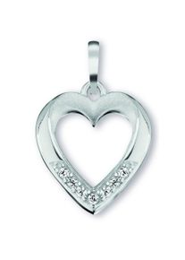 ONE ELEMENT Damen Ketten-Anhänger "Zirkonia Herz Herz Anhänger aus 925 Silber", Silber 925 (Sterlingsilber), silber, Silber 925 (Sterlingsilber),