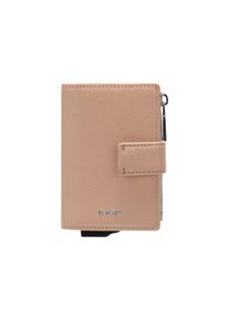 JOOP! JOOP Kartenetui "sofisticato 1.0 c-four e-cage sv8", beige, Leder, unifarben, Basic, Kleinlederwaren, Geldbörse Portemonnaie Damenbörse Ledergeldbörse