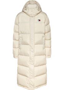 Tommy Jeans Damen Steppmantel "TJW ALASKA LONG PUFFER EXT", beige, casual, Gr. XL, unifarben, Web, Obermaterial: 100% Polyester. Futter: 100%