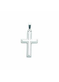 Adelia´s ADELIA ́S Damen Kreuzkette "Halskette - Kreuzkette mit Kreuz Anhänger aus 925 Silber", Silber 925 (Sterlingsilber), silber, Silber 925