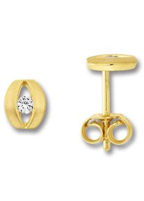 ONE ELEMENT Damen Paar Ohrhänger "Zirkonia Ohrringe Ohrstecker aus 333 Gelbgold", Damen,mit Zirkonia, Gelbgold 333-Gold, gold, Gelbgold 333, Gold,