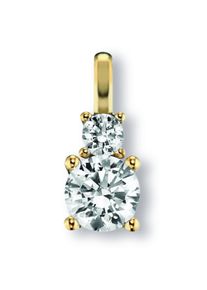 ONE ELEMENT Damen Ketten-Anhänger "Zirkonia Anhänger aus 333 Gelbgold", mit Zirkonia, Gelbgold 333-Gold, gold, Gelbgold 333, Gold, Schmuckanhänger,