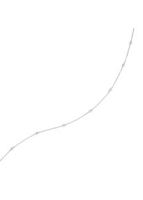 ONE ELEMENT Damen Goldkette "0,25 ct Diamant Brillant Halskette Rundankerkette", 0,25 ct, Weißgold 585-Gold-Diamanten, silber, Weißgold 585, Gold,