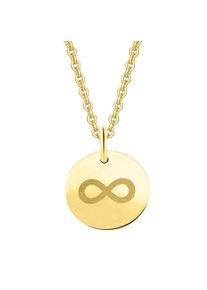 ONE ELEMENT Damen Ketten-Anhänger "unendlich Anhänger aus 333 Gelbgold Ø 11,0 mm", Gelbgold 333-Gold, gold, Gelbgold 333, Gold, Schmuckanhänger,
