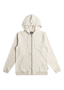 Billabong Herren Kapuzensweatjacke "Arch", beige, Gr. L, 60% Polyester, 40% Baumwolle, Sweatjacken