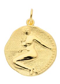 Adelia´s ADELIA ́S Damen Ketten-Anhänger "333 Gold Sternzeichen Anhänger Jungfrau Ø 18,2 mm", Gold, gold, Gold, Schmuckanhänger, Goldschmuck für Damen & Herren