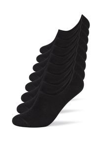 s.Oliver Damen Füßlinge "Füßlinge 8er Pack", Gr. 43, schwarz, 74% Baumwolle 24% Polyamid 2% Elasthan, Socken