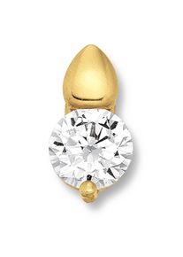 ONE ELEMENT Damen Ketten-Anhänger "Zirkonia Anhänger aus 333 Gelbgold", mit Zirkonia, Gelbgold 333-Gold, gold, Gelbgold 333, Gold, Schmuckanhänger,
