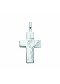Adelia´s ADELIA ́S Damen Kreuzkette "Halskette - Kreuzkette mit Kreuz Anhänger mit Zirkonia aus 925", Silber 925 (Sterlingsilber), silber, Silber 925