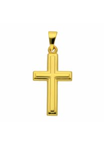 Adelia´s ADELIA ́S Damen Kreuzkette "Halskette - Kreuzkette mit Kreuz Anhänger aus 333 Gold", Gelbgold 333-Gold, gold, Gelbgold 333, Gold, Halsketten,