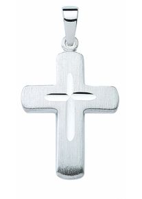 Adelia´s ADELIA ́S Damen Kreuzkette "Halskette - Kreuzkette mit Kreuz Anhänger aus 925 Silber", Silber 925 (Sterlingsilber), silber, Silber 925