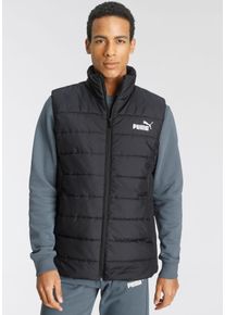 Puma Herren Steppweste "ESS PADDED VEST", schwarz, sportlich, Gr. S, unifarben, Taft, Obermaterial: 100% Polyester. Futter: 100% Polyester, Westen