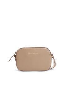 Tommy Hilfiger Damen Umhängetasche "TH LOGOTAPE CAMERA BAG", beige, Lederimitat, unifarben, Taschen, Damen Schultertasche, Minibag mit