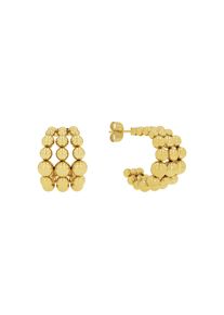 JOOP! JOOP Damen Paar Creolen "2039831", Edelstahl, gold, Edelstahl, Ohrringe