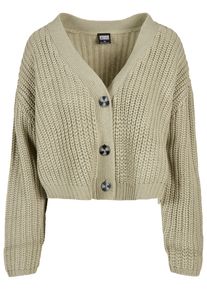 Urban Classics Damen Cardigan "Urban Classics Damen Ladies Oversized Cardigan", weiß, Gr. 5XL, unifarben, 100% Polyacryl, Strickjacken