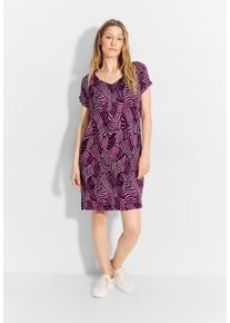 Cecil Damen Sommerkleid, rot, casual, Gr. XS, bedruckt, Stoff, 100% Viskose, Kleider, mit Eingrifftaschen
