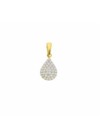 Adelia´s ADELIA ́S Damen Ketten-Anhänger "585 Gold Anhänger mit Zirkonia", mit Zirkonia, Gold, gold, Gold, Schmuckanhänger, mit Zirkonia Goldschmuck für Damen