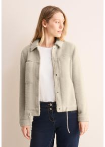 Cecil Damen Outdoorjacke, beige, casual, Gr. XXL, unifarben, Stoff, Obermaterial: 82% Polyester, 18% Polyamid, Futter: 100% Polyester, Jacken, mit