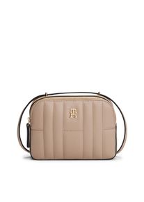 Tommy Hilfiger Damen Umhängetasche "TH FEMININE CONV CAMERA BAG", beige, Lederimitat, unifarben, Taschen, Damen Schultertasche, Minibag im trendigen