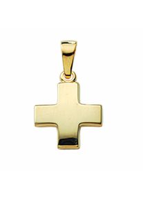 Adelia´s ADELIA ́S Damen Kreuzkette "Halskette - Kreuzkette mit Kreuz Anhänger aus 585 Gold", Gelbgold 585-Gold, gold, Gelbgold 585, Gold, Halsketten,