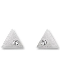 ONE ELEMENT Damen Paar Ohrhänger "Zirkonia Dreieck Ohrringe Ohrstecker", Damen, Silber 925 (Sterlingsilber), silber, Silber 925 (Sterlingsilber),