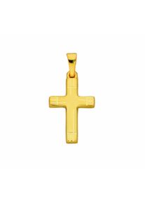 Adelia´s ADELIA ́S Damen Kreuzkette "Halskette - Kreuzkette mit Kreuz Anhänger aus 333 Gold", Gelbgold 333-Gold, gold, Gelbgold 333, Gold, Halsketten,