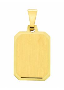 Adelia´s ADELIA ́S Damen Anhänger mit Gravur "Damen 333 Gold Gravurplatte Anhänger", Damen, Gelbgold 333-Gold, gold, Gelbgold 333, Gold, Schmuckanhänger,