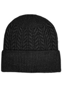 Damen Beanie, schwarz, casual, Capelli New York, unifarben, Obermaterial: 50% Polyacryl, 50% Polyester, Mützen