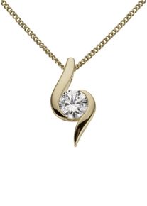 Firetti Damen Ketten-Anhänger "Schmuck Geschenk Gold 333 Halsschmuck Anhänger für Halskette Solitär", Gelbgold 333, 0,65 g, gold, Gelbgold 333,