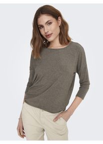 Only Damen 3/4-Arm-Shirt "ONLGLAMOUR 3/4 TOP JRS NOOS", grün, casual, Gr. XS, unifarben, Single Jersey, Obermaterial: 65% Polyester, 30% Viskose, 5%