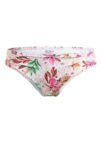 Roxy Damen Bikini-Hose "Printed Beach Classics"weiß happy tropical swim, Gr. XS, 87% Nylon, 13% Elasthan, Badehosen