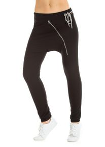 WINSHAPE Damen Haremshose "UNISEX Zipperhose WH4", schwarz, Gr. XS, 90% Baumwolle, 10% Elasthan, Hosen, Street Style