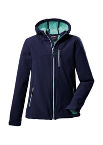 Killtec Kinder Softshelljacke "Girls Softshelljacke", blau, sportlich, Gr. 140, Oberstoff: Oberseite: 100% Polyester, Rückseite: 100% Polyester,