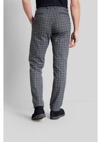 Bugatti Herren Chinohose, blau, casual, Gr. 40, kariert, 99% Baumwolle, 1% Elasthan, Hosen, mit klassischem Karomuster