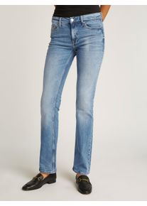 Tommy Jeans Damen Bootcut-Jeans "Maddie Mid Rise Bootcut", blau, casual, Gr. 32, unifarben, Denim/Jeans, Obermaterial: 99% Baumwolle, 1% Elasthan,