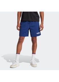 Herren Shorts "M LIN SJ SHO", blau, sportlich, Gr. XXL, adidas Sportswear, Obermaterial: 74% Baumwolle, 26% Polyester, Hosen