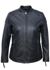 Maze Damen Lederjacke "42021312", schwarz, Gr. 52, Obermaterial: 100% Lammleder / Futter: 100% Baumwolle / Ärmelfutter: 100% Polyester, Jacken