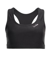 WINSHAPE Damen Sport-Bustier "Functional Comfort Sport-BH SB102C", schwarz, Gr. L, 85% Polyester, 15% Elasthan, BHs, mit herausnehmbaren Pads
