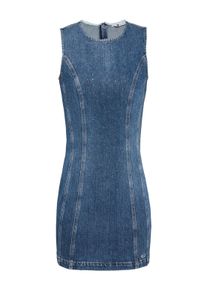 Tommy Jeans Damen Jeanskleid "MINI DRESS AI6136", blau, casual, Gr. XS, unifarben, Denim/Jeans, Obermaterial: 99% Baumwolle, 1% Elasthan, Kleider,