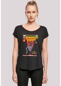 F4NT4STIC Damen T-Shirt "Stranger Things Comic Cover Netflix TV Series", schwarz, casual, Gr. XS, Obermaterial: 100% Baumwolle, Shirts, Premium